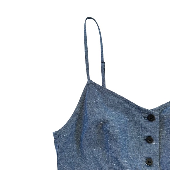 Madewell Chambray Cutout Summer Dress - Picture 5 of 8